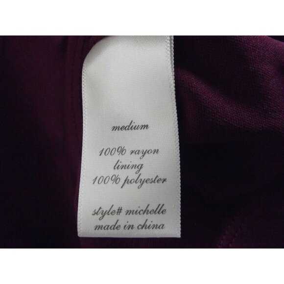 Altar'd State Dress Womens Size Medium Burgundy V-Neck lace up long bell sleeves - Picture 10 of 12